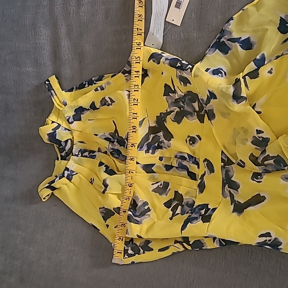 New Eliza J Halter Floral Print Chiffon Gown, Sz 6 - Picture 12 of 12